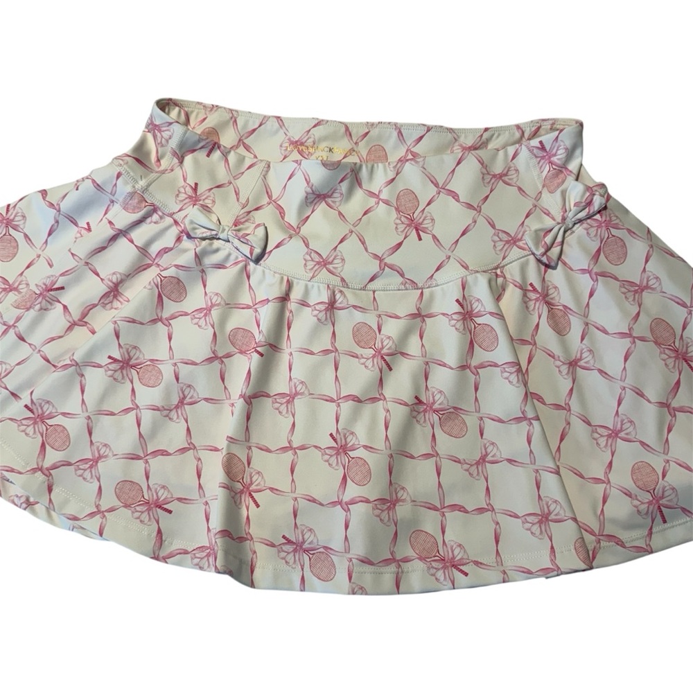 LoveShackFancy Corene Tennis Sporty Active Skort size XXL pink bows - Picture 6 of 10